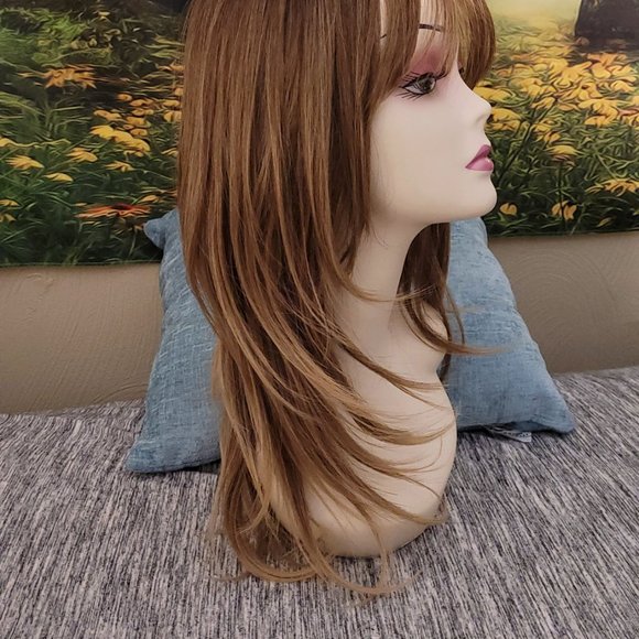 Wig Topper NEW Long Synthetic Modified to  Clip in - Picture 2 of 9